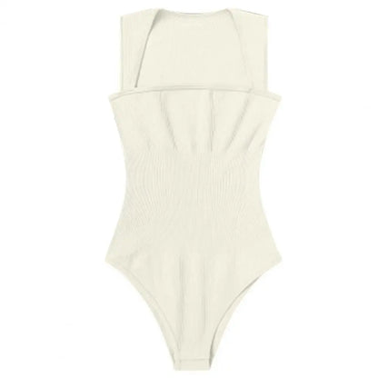 Square Neck Sleeveless Bodysuits