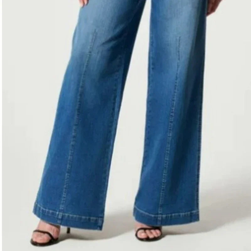 Tall Wide Leg Denim Trouser