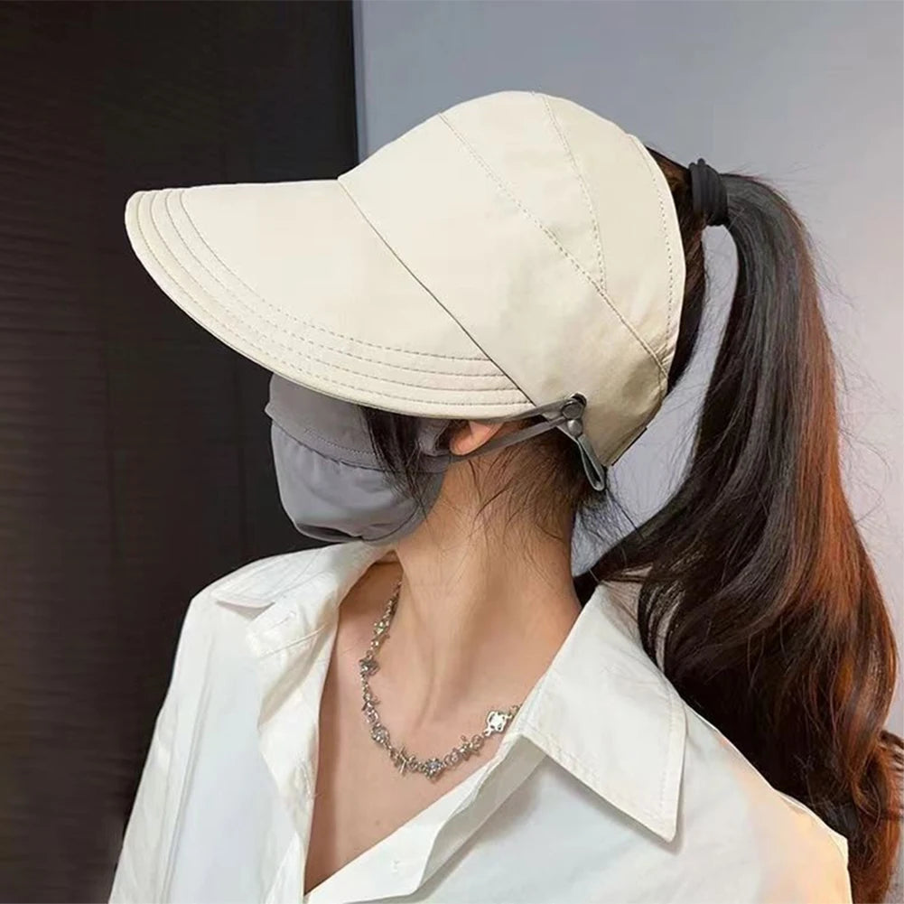 Outdoor UV Protection Hollow Top Sun Hat